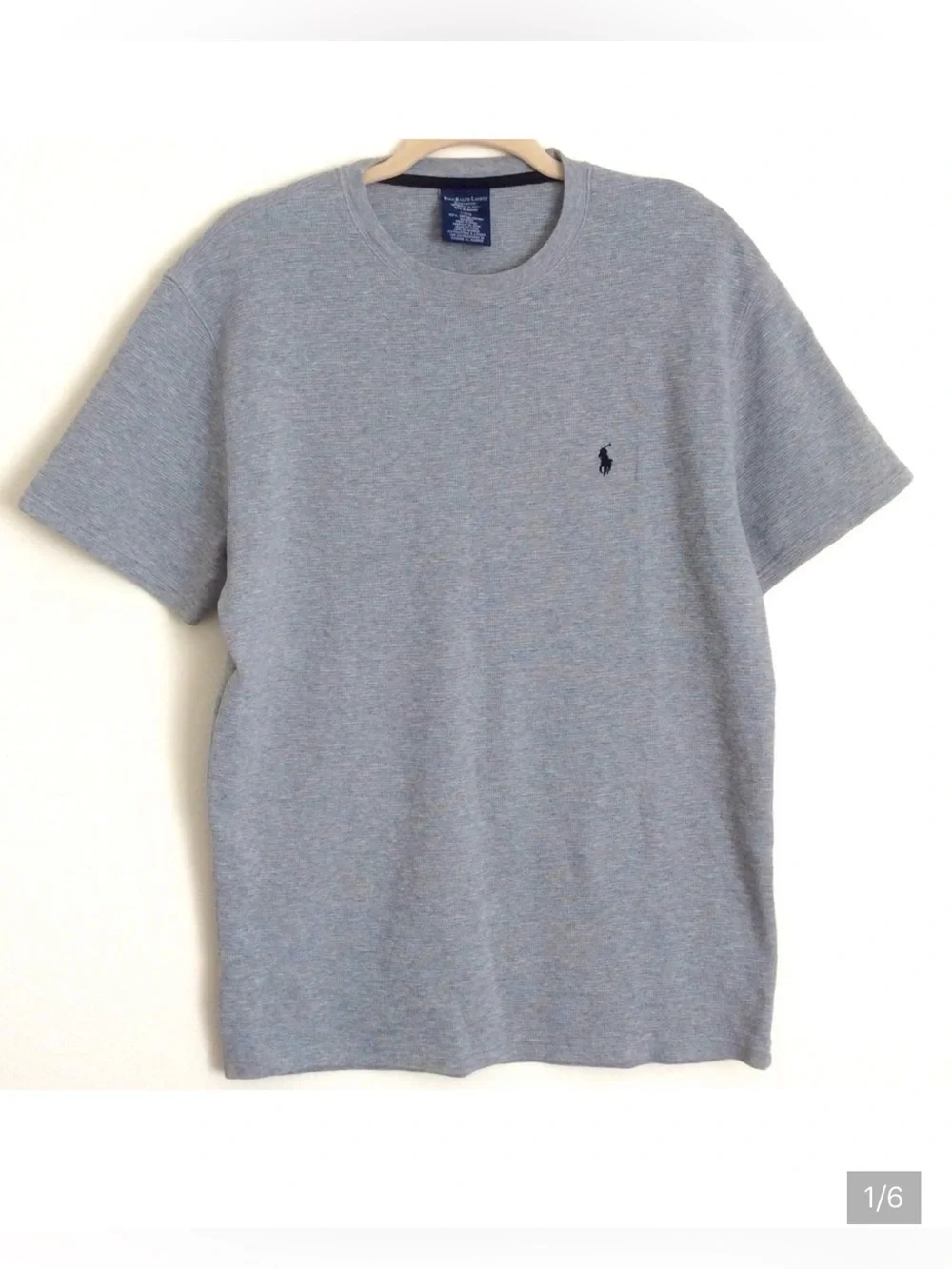 Polo Ralph Lauren Sleepwear/Thermal Shirt Thick Warm 100% Cotton  Size L